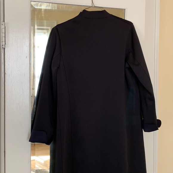 Elie tahari long black/ navy reversible jacket - Picture 6 of 6